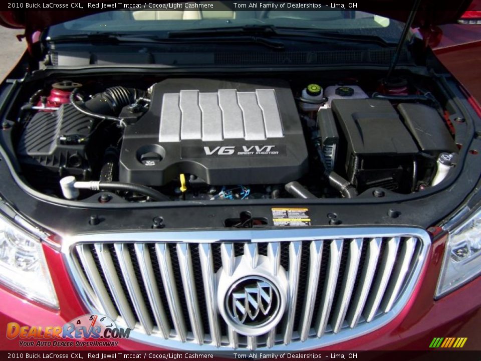 2010 Buick LaCrosse CXL Red Jewel Tintcoat / Cocoa/Light Cashmere Photo #18