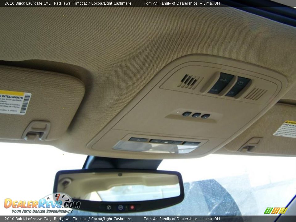2010 Buick LaCrosse CXL Red Jewel Tintcoat / Cocoa/Light Cashmere Photo #23