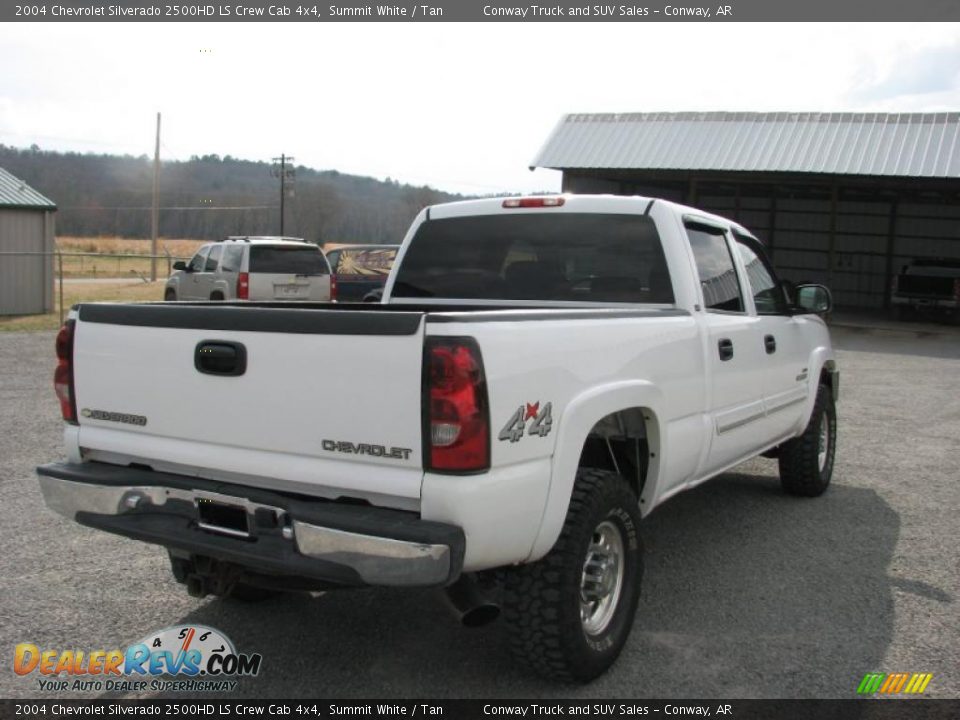 2004 Chevrolet Silverado 2500HD LS Crew Cab 4x4 Summit White / Tan Photo #5