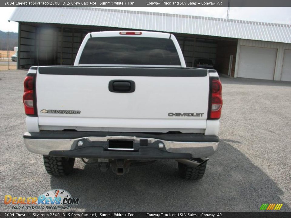 2004 Chevrolet Silverado 2500HD LS Crew Cab 4x4 Summit White / Tan Photo #6