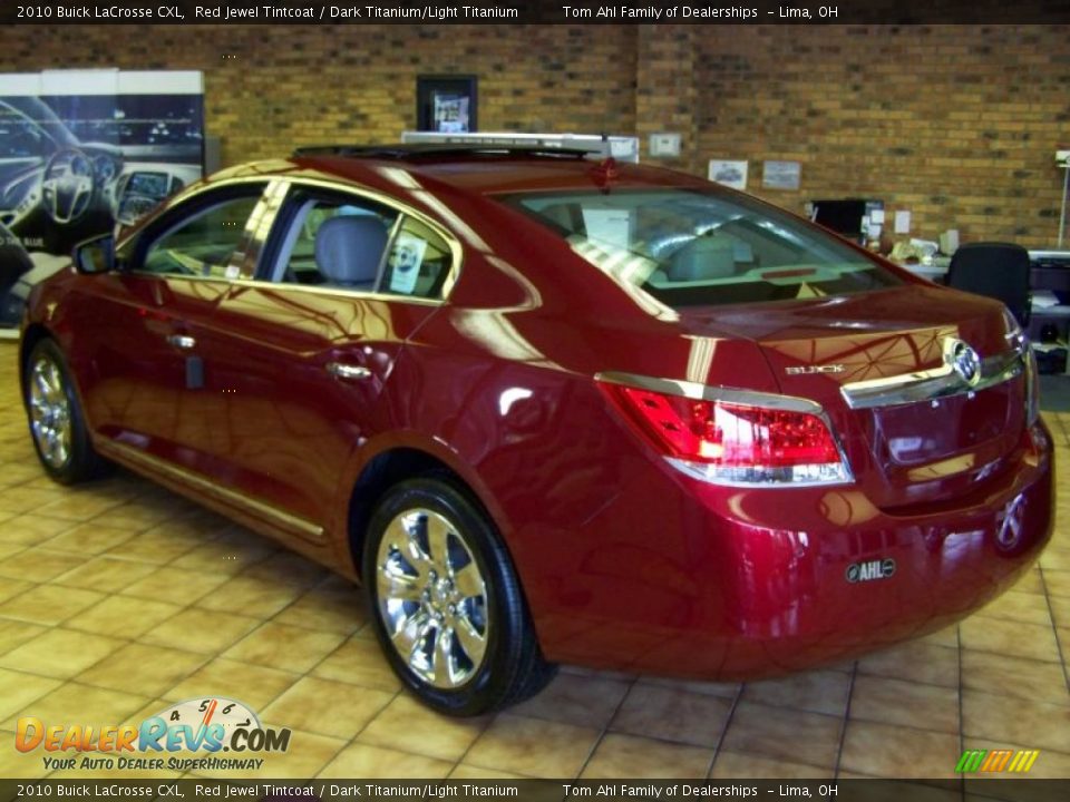 2010 Buick LaCrosse CXL Red Jewel Tintcoat / Dark Titanium/Light Titanium Photo #3