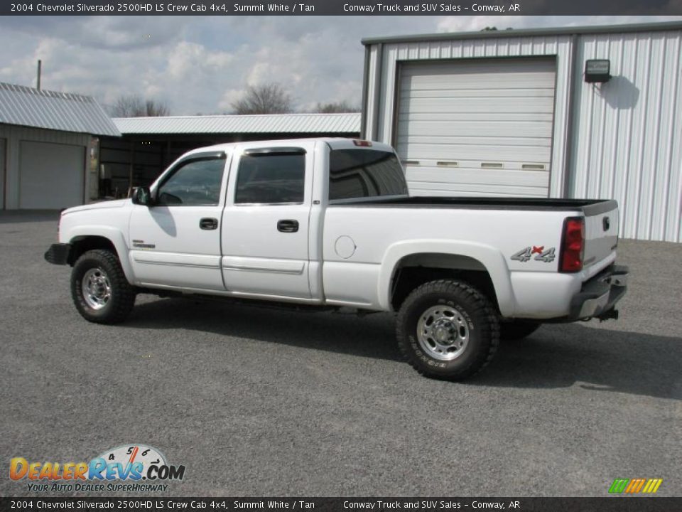 2004 Chevrolet Silverado 2500HD LS Crew Cab 4x4 Summit White / Tan Photo #8