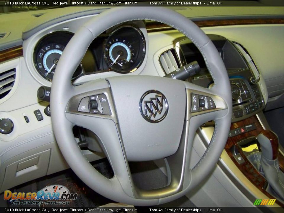2010 Buick LaCrosse CXL Red Jewel Tintcoat / Dark Titanium/Light Titanium Photo #6