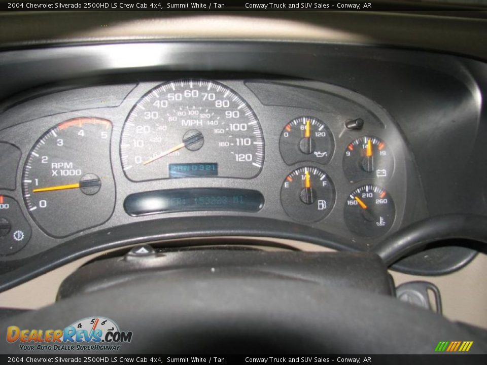 2004 Chevrolet Silverado 2500HD LS Crew Cab 4x4 Summit White / Tan Photo #12