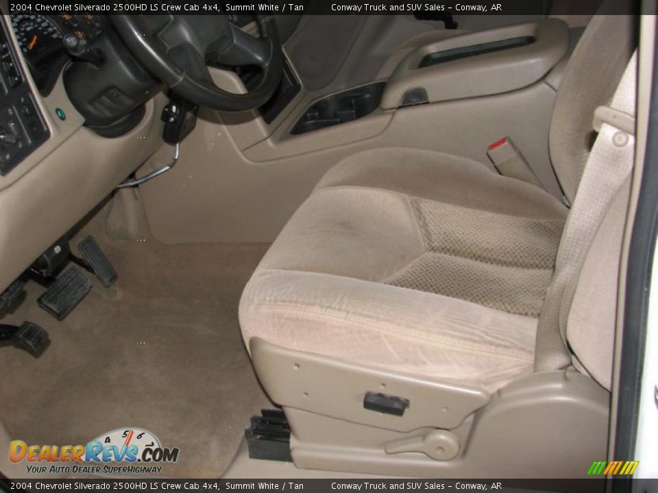 2004 Chevrolet Silverado 2500HD LS Crew Cab 4x4 Summit White / Tan Photo #20
