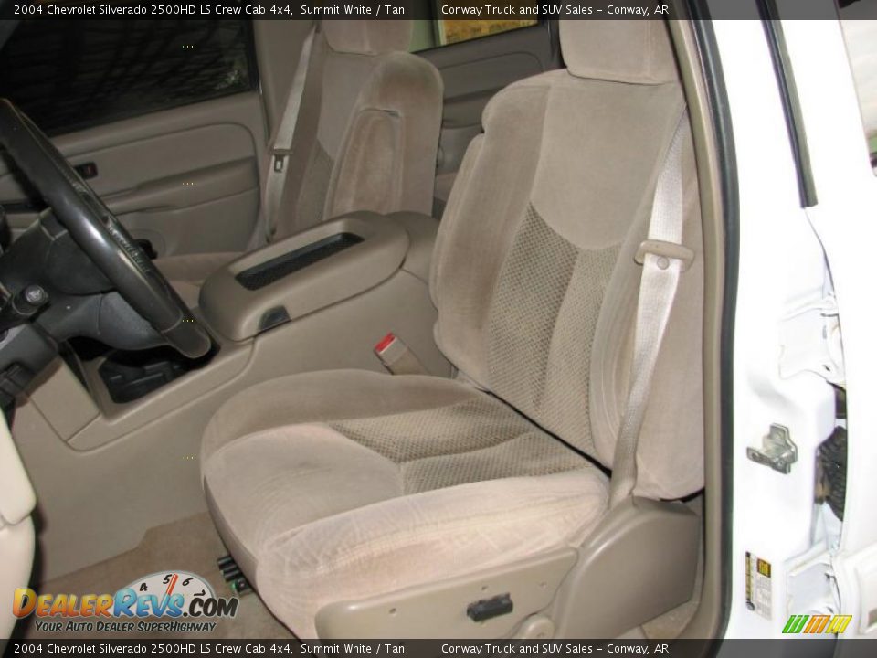 2004 Chevrolet Silverado 2500HD LS Crew Cab 4x4 Summit White / Tan Photo #21