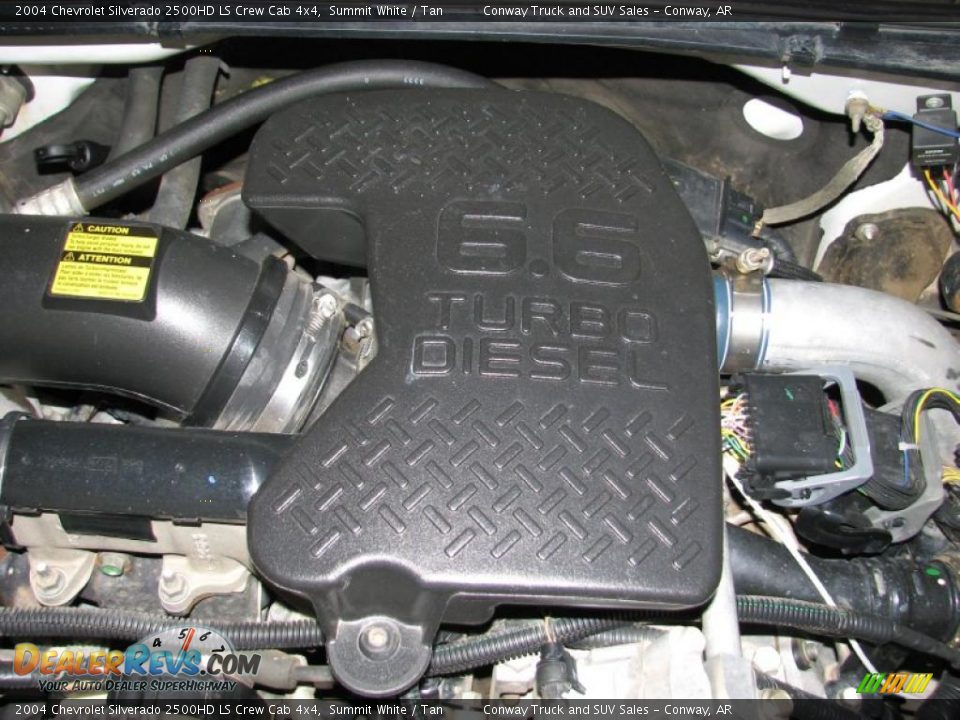 2004 Chevrolet Silverado 2500HD LS Crew Cab 4x4 Summit White / Tan Photo #24