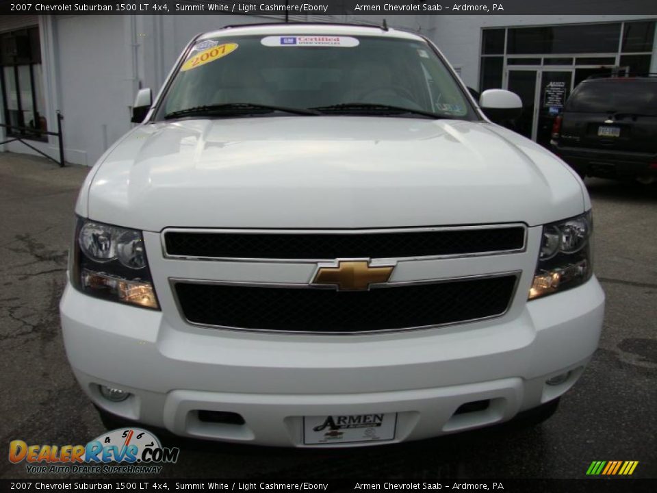 2007 Chevrolet Suburban 1500 LT 4x4 Summit White / Light Cashmere/Ebony Photo #3