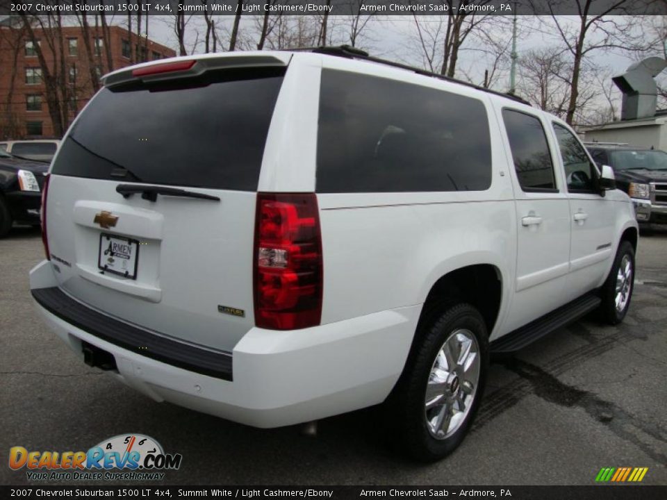 2007 Chevrolet Suburban 1500 LT 4x4 Summit White / Light Cashmere/Ebony Photo #7