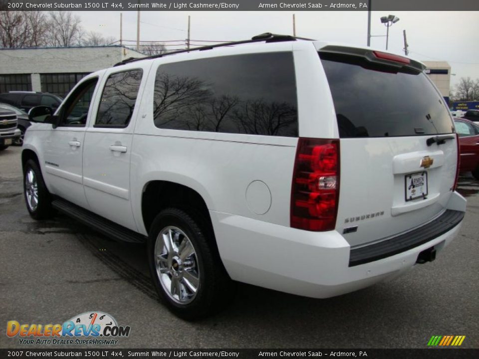 2007 Chevrolet Suburban 1500 LT 4x4 Summit White / Light Cashmere/Ebony Photo #9
