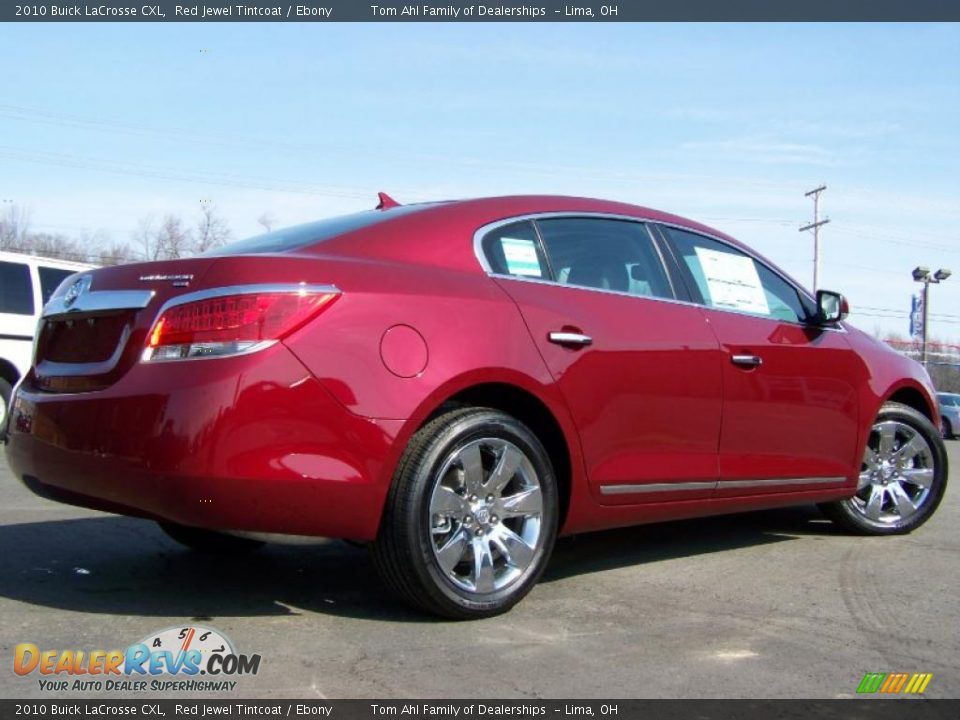 2010 Buick LaCrosse CXL Red Jewel Tintcoat / Ebony Photo #7