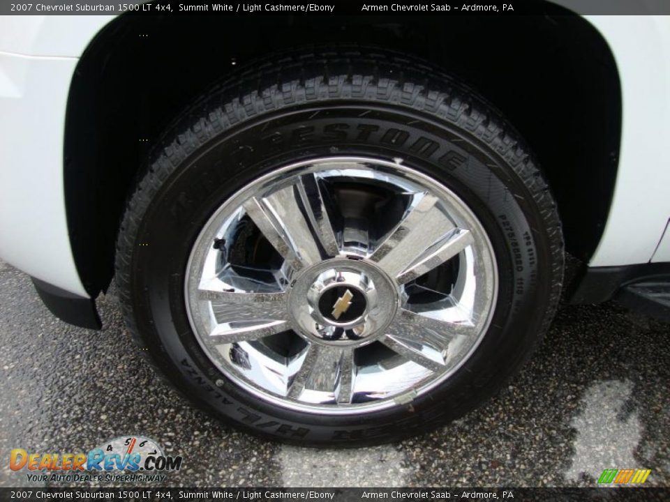 2007 Chevrolet Suburban 1500 LT 4x4 Summit White / Light Cashmere/Ebony Photo #28