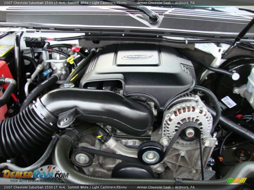 2007 Chevrolet Suburban 1500 LT 4x4 Summit White / Light Cashmere/Ebony Photo #30