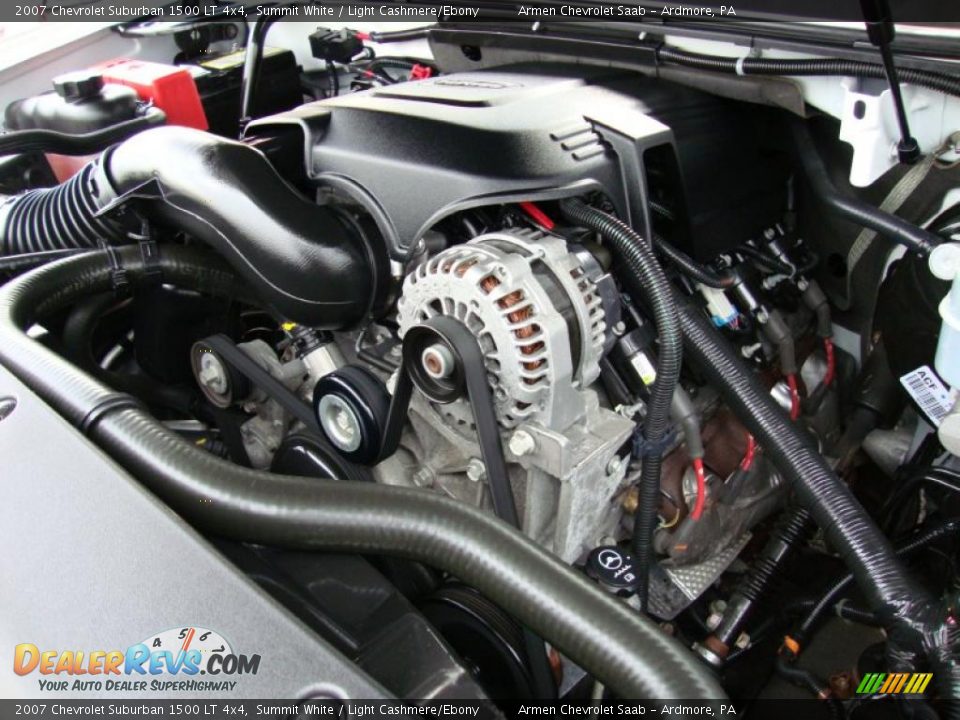 2007 Chevrolet Suburban 1500 LT 4x4 Summit White / Light Cashmere/Ebony Photo #31