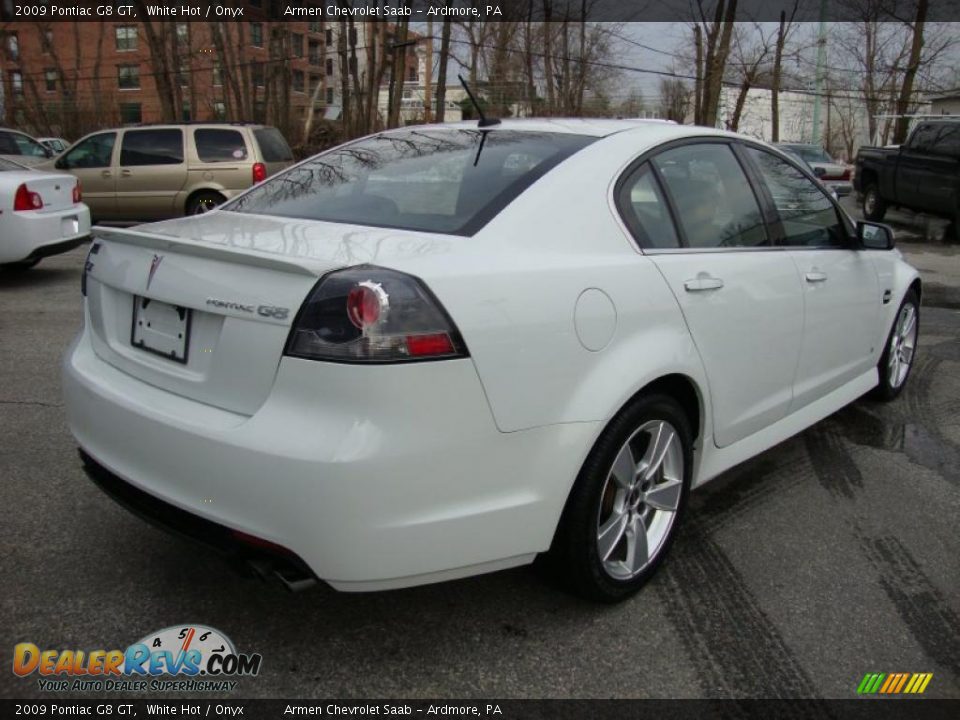 2009 Pontiac G8 GT White Hot / Onyx Photo #7