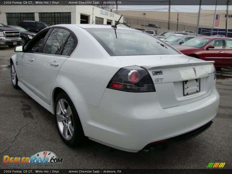 2009 Pontiac G8 GT White Hot / Onyx Photo #9
