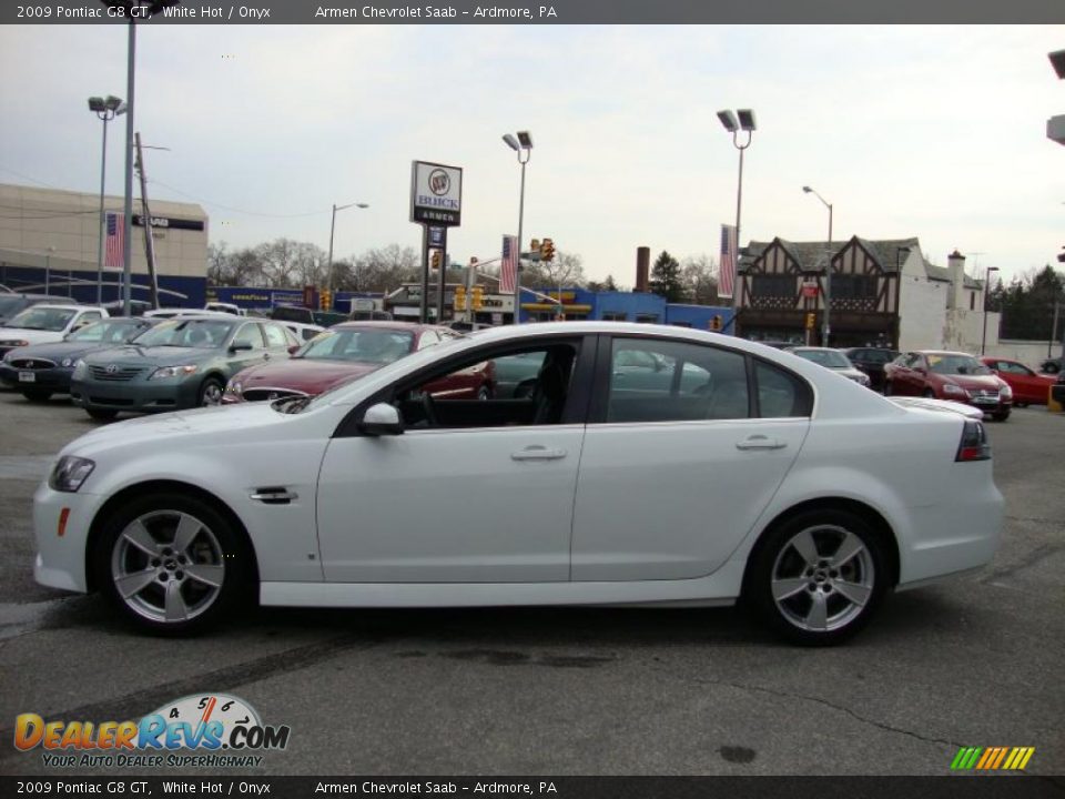 2009 Pontiac G8 GT White Hot / Onyx Photo #10