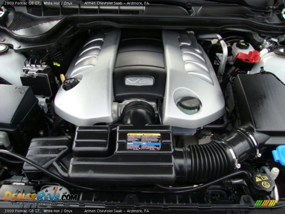 2009 Pontiac G8 GT White Hot / Onyx Photo #27