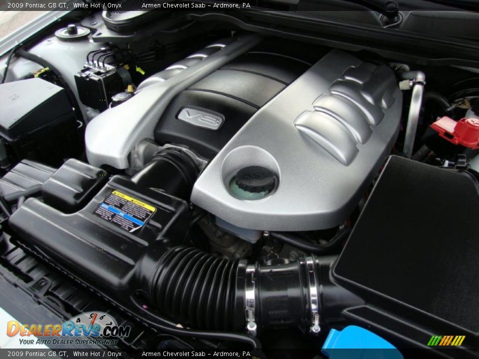 2009 Pontiac G8 GT White Hot / Onyx Photo #28