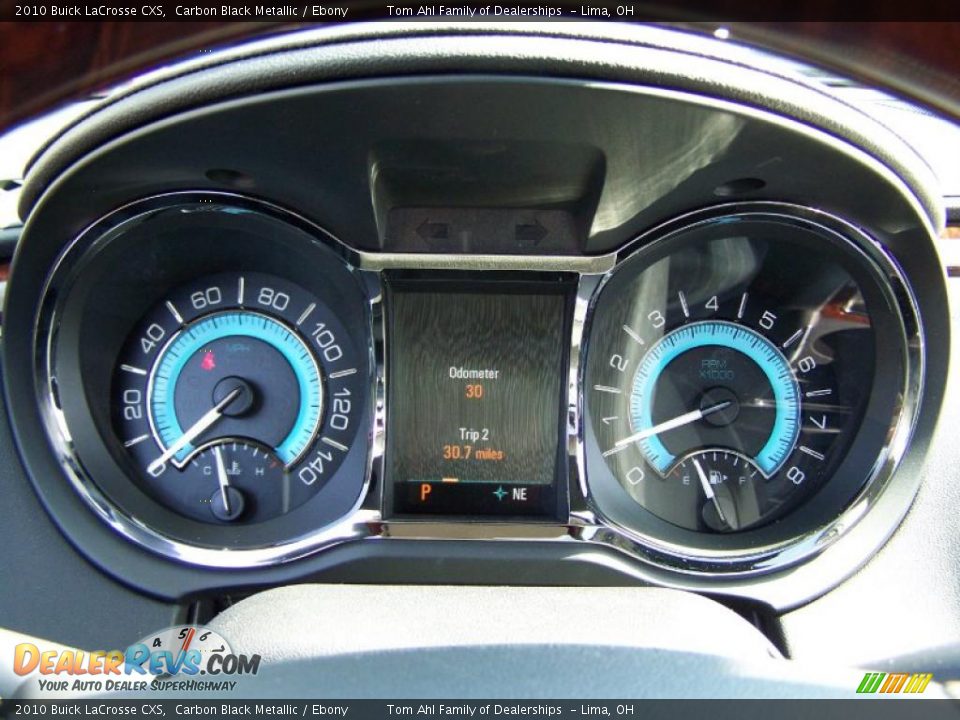 2010 Buick LaCrosse CXS Carbon Black Metallic / Ebony Photo #20