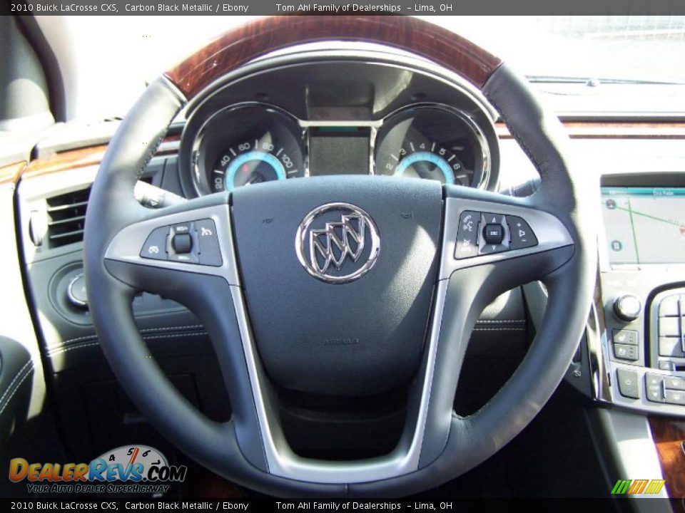 2010 Buick LaCrosse CXS Carbon Black Metallic / Ebony Photo #21