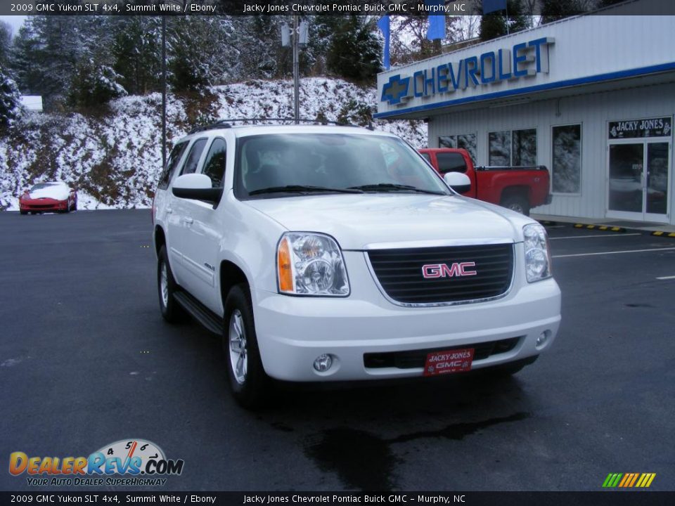 2009 GMC Yukon SLT 4x4 Summit White / Ebony Photo #12