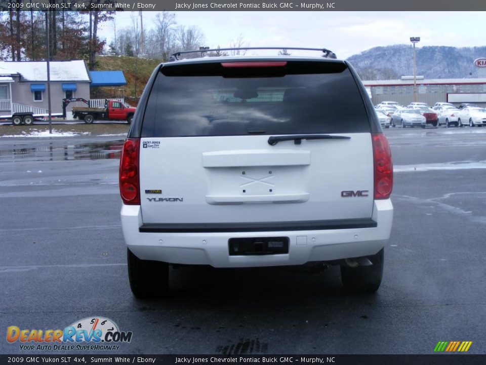 2009 GMC Yukon SLT 4x4 Summit White / Ebony Photo #22