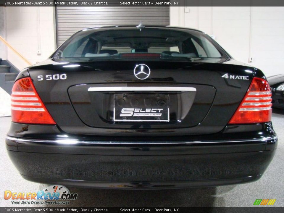 2006 Mercedes-Benz S 500 4Matic Sedan Black / Charcoal Photo #5