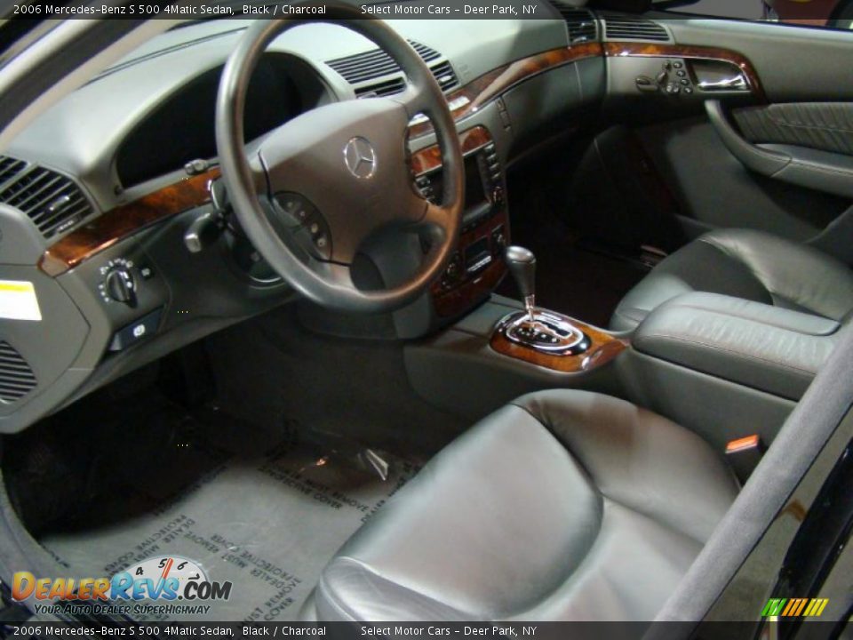 2006 Mercedes-Benz S 500 4Matic Sedan Black / Charcoal Photo #9