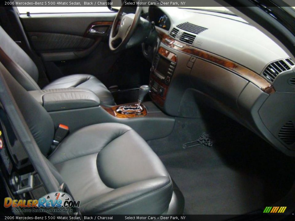 2006 Mercedes-Benz S 500 4Matic Sedan Black / Charcoal Photo #10