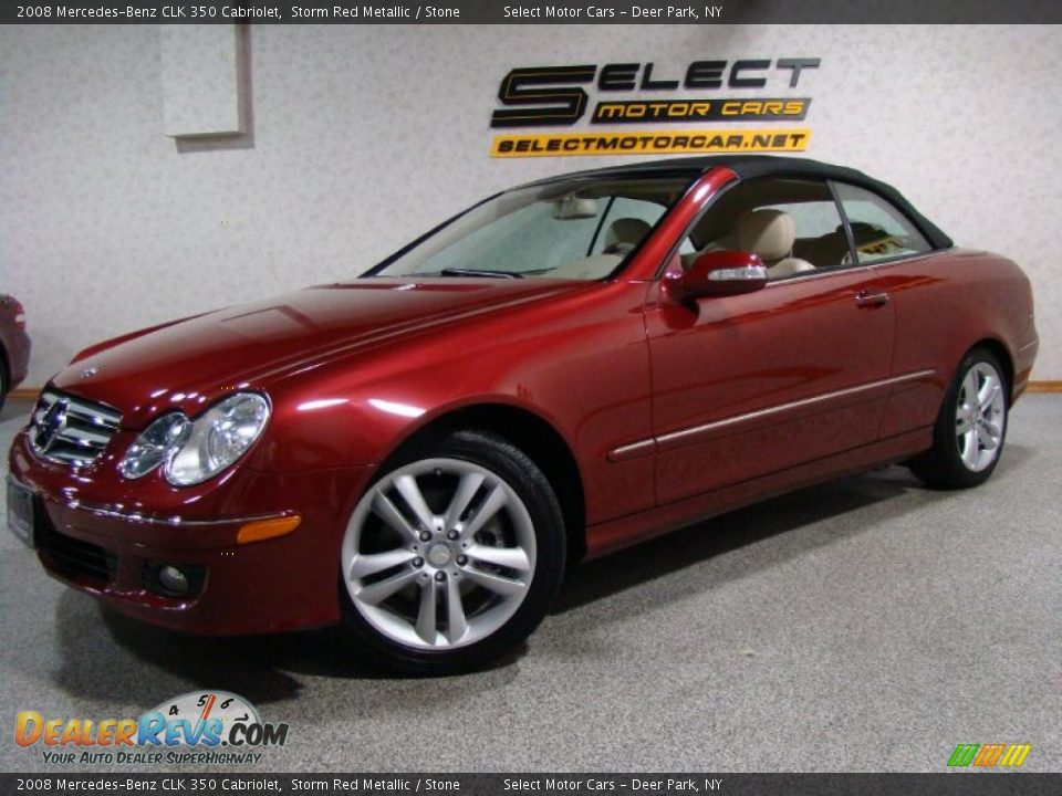 2008 Mercedes-Benz CLK 350 Cabriolet Storm Red Metallic / Stone Photo #1