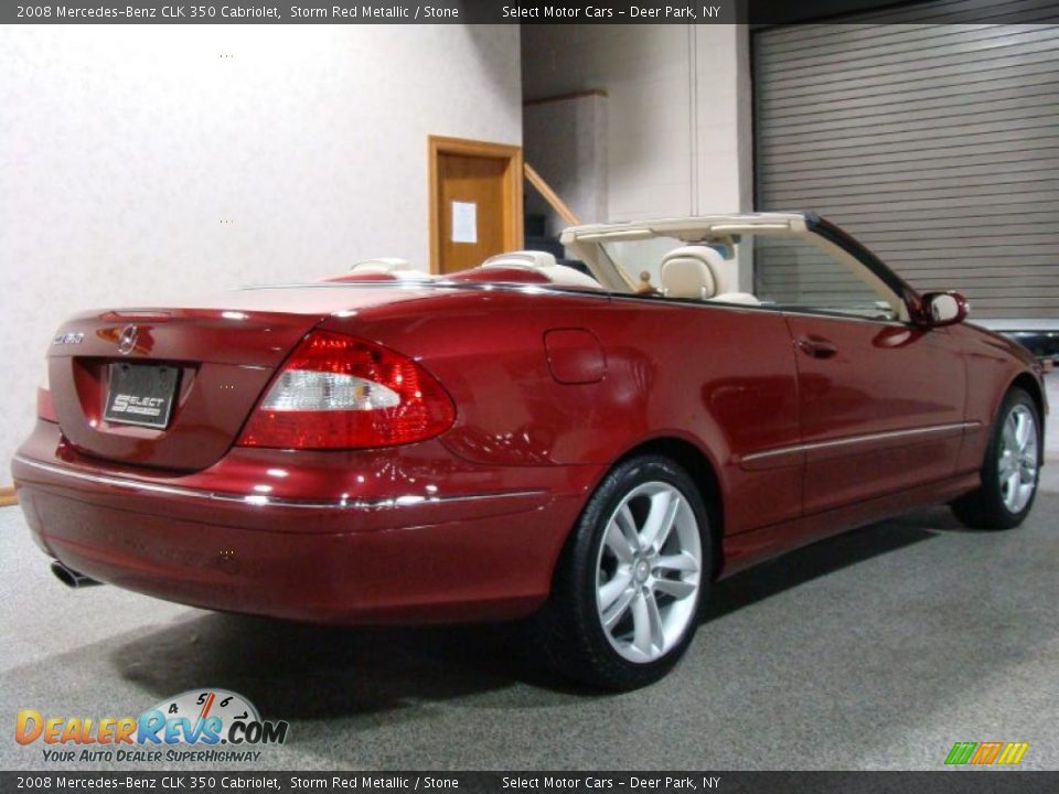 2008 Mercedes-Benz CLK 350 Cabriolet Storm Red Metallic / Stone Photo #4