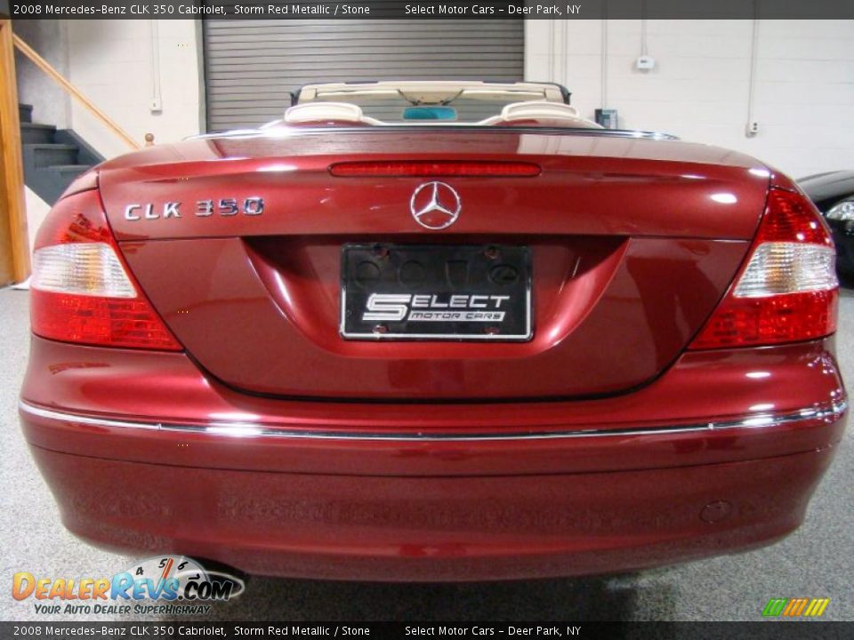 2008 Mercedes-Benz CLK 350 Cabriolet Storm Red Metallic / Stone Photo #5