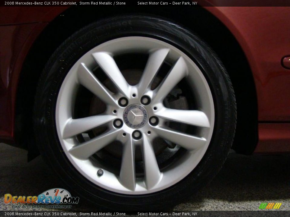 2008 Mercedes-Benz CLK 350 Cabriolet Storm Red Metallic / Stone Photo #6