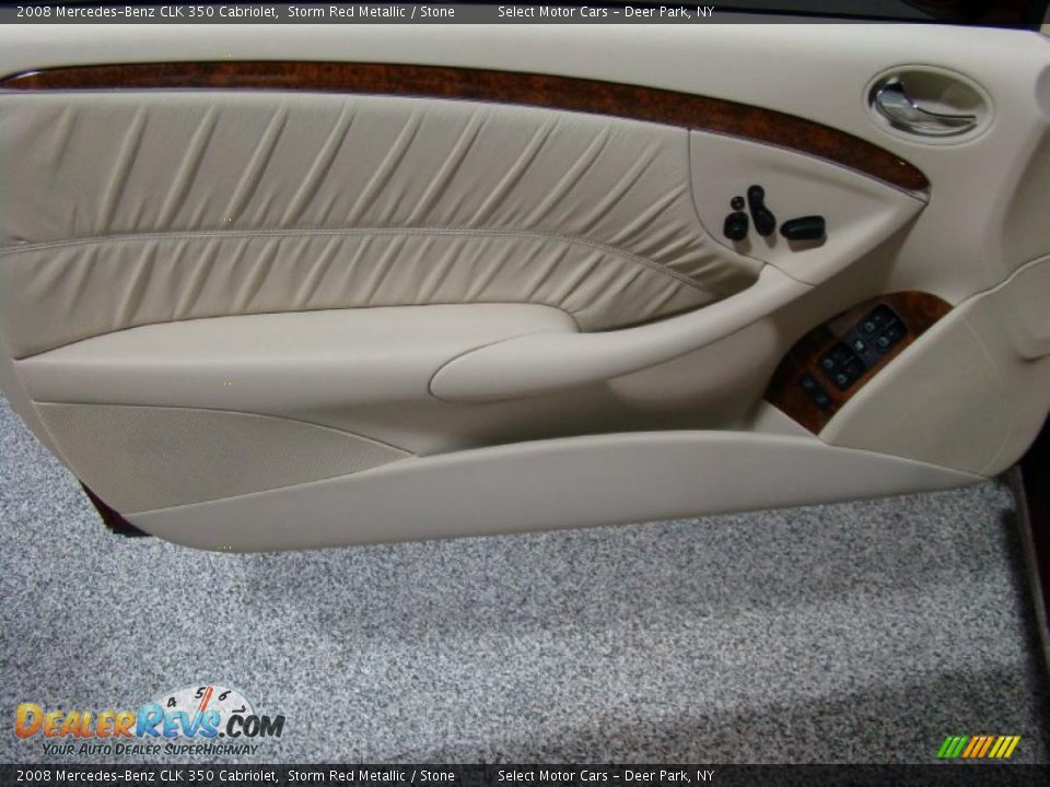 2008 Mercedes-Benz CLK 350 Cabriolet Storm Red Metallic / Stone Photo #7