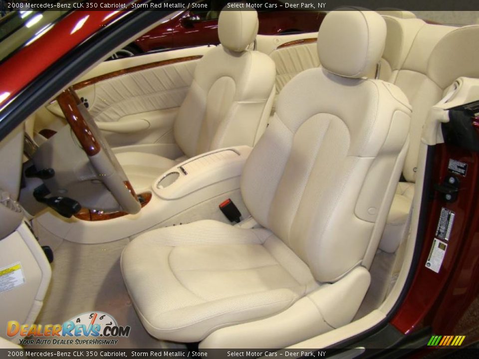 2008 Mercedes-Benz CLK 350 Cabriolet Storm Red Metallic / Stone Photo #8