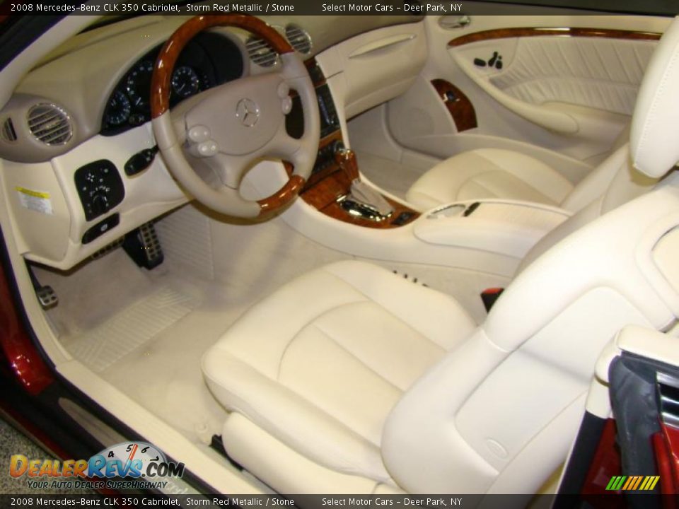 2008 Mercedes-Benz CLK 350 Cabriolet Storm Red Metallic / Stone Photo #9