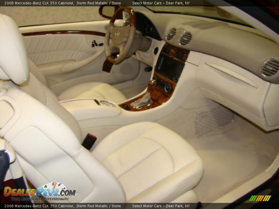2008 Mercedes-Benz CLK 350 Cabriolet Storm Red Metallic / Stone Photo #10