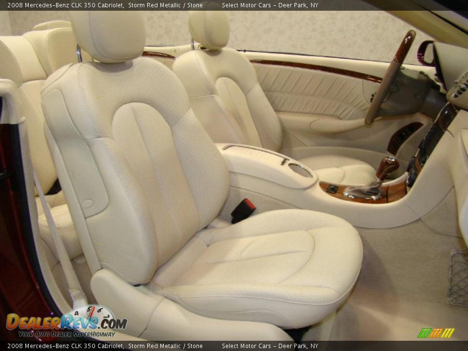 2008 Mercedes-Benz CLK 350 Cabriolet Storm Red Metallic / Stone Photo #11