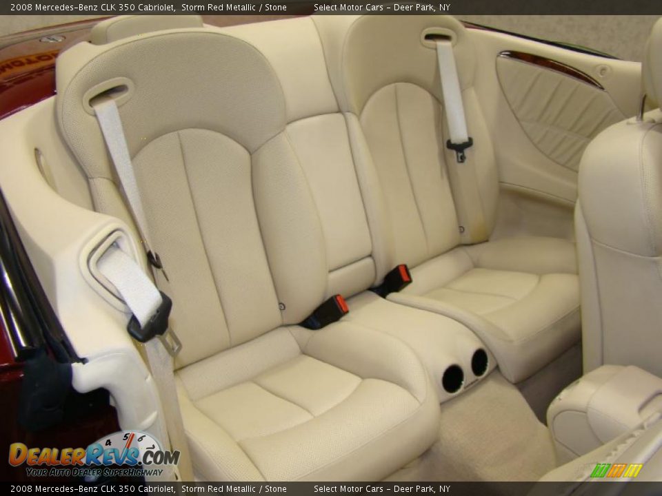 2008 Mercedes-Benz CLK 350 Cabriolet Storm Red Metallic / Stone Photo #12
