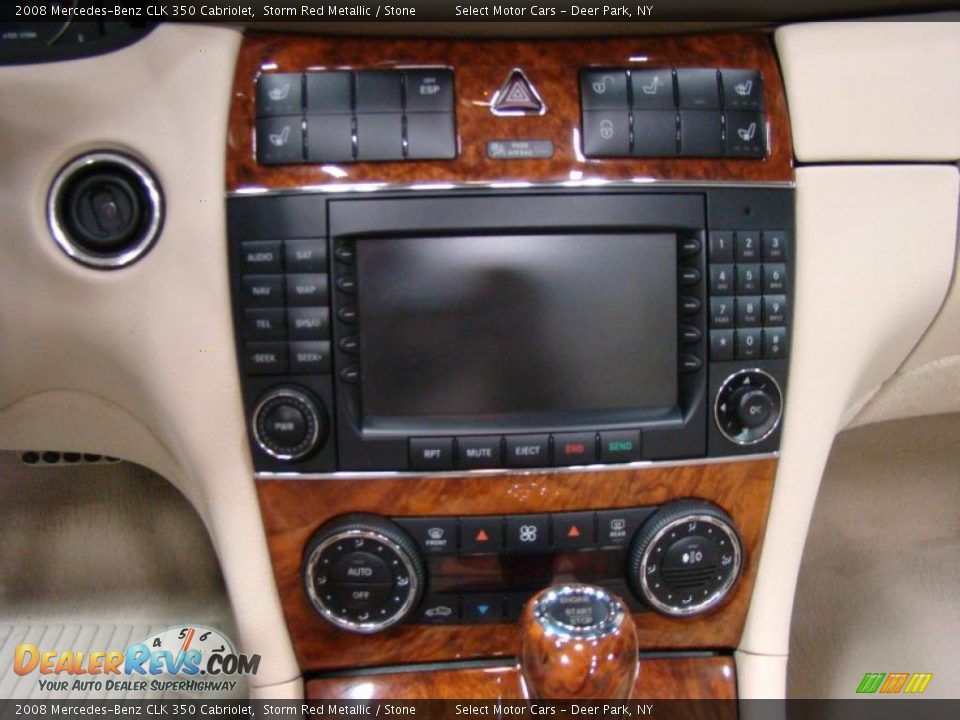 2008 Mercedes-Benz CLK 350 Cabriolet Storm Red Metallic / Stone Photo #13