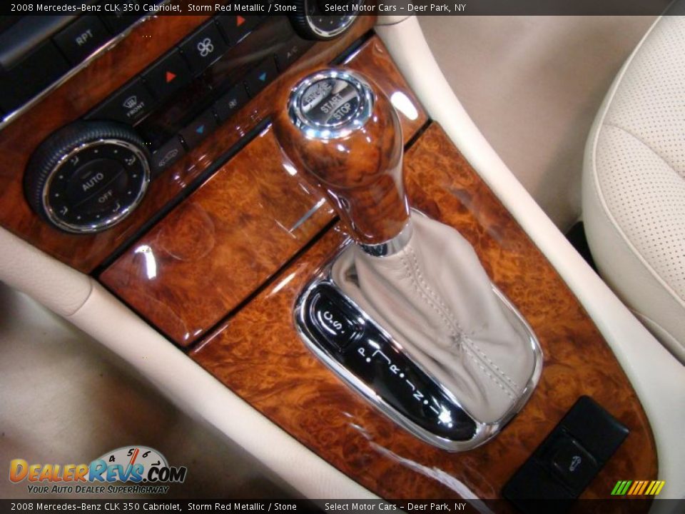 2008 Mercedes-Benz CLK 350 Cabriolet Storm Red Metallic / Stone Photo #14
