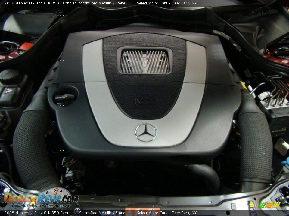 2008 Mercedes-Benz CLK 350 Cabriolet Storm Red Metallic / Stone Photo #16
