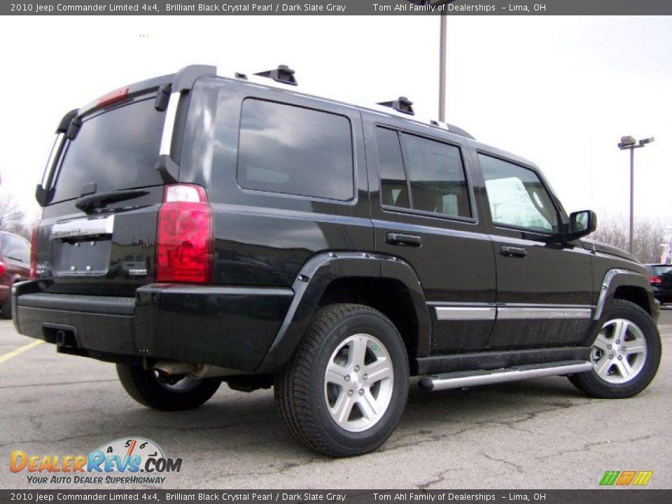 2010 Jeep Commander Limited 4x4 Brilliant Black Crystal Pearl / Dark Slate Gray Photo #7