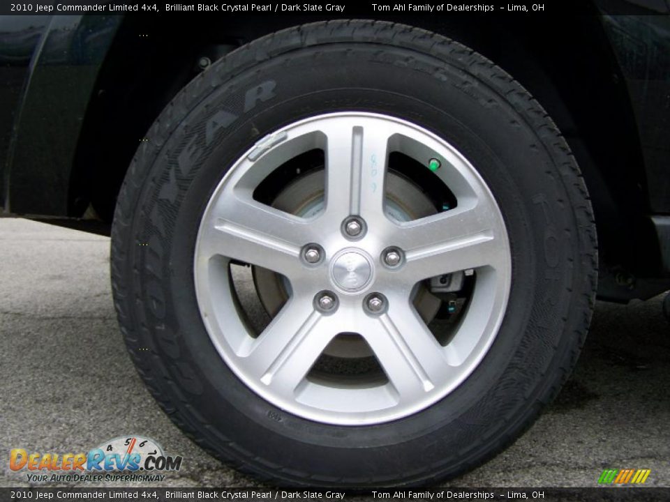 2010 Jeep Commander Limited 4x4 Brilliant Black Crystal Pearl / Dark Slate Gray Photo #8