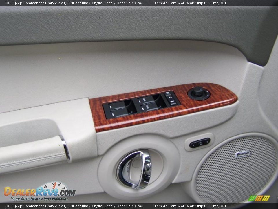 2010 Jeep Commander Limited 4x4 Brilliant Black Crystal Pearl / Dark Slate Gray Photo #12
