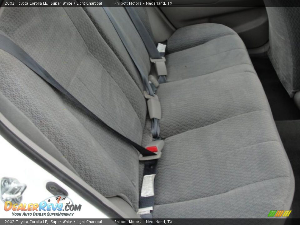2002 Toyota Corolla LE Super White / Light Charcoal Photo #28