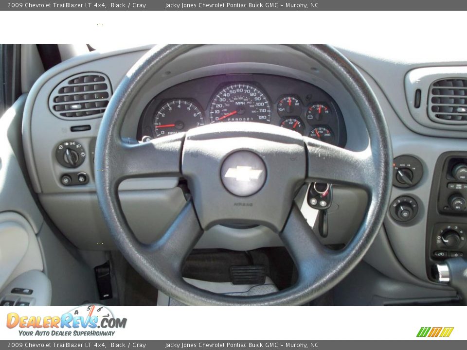 2009 Chevrolet TrailBlazer LT 4x4 Black / Gray Photo #10
