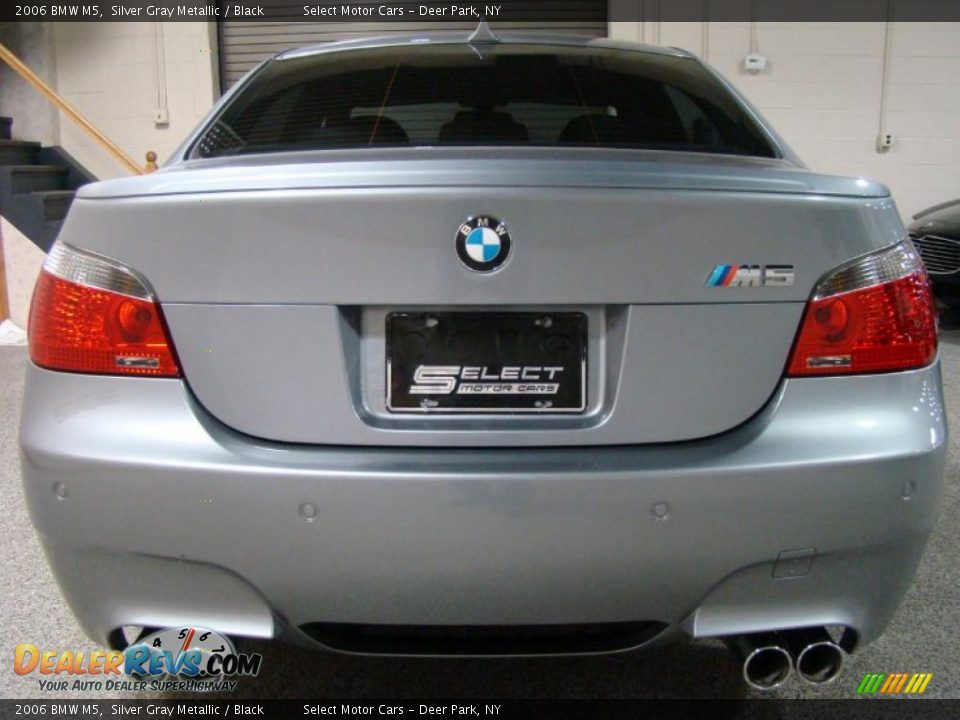 2006 BMW M5 Silver Gray Metallic / Black Photo #4