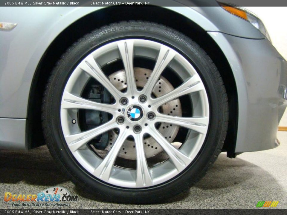 2006 BMW M5 Silver Gray Metallic / Black Photo #6